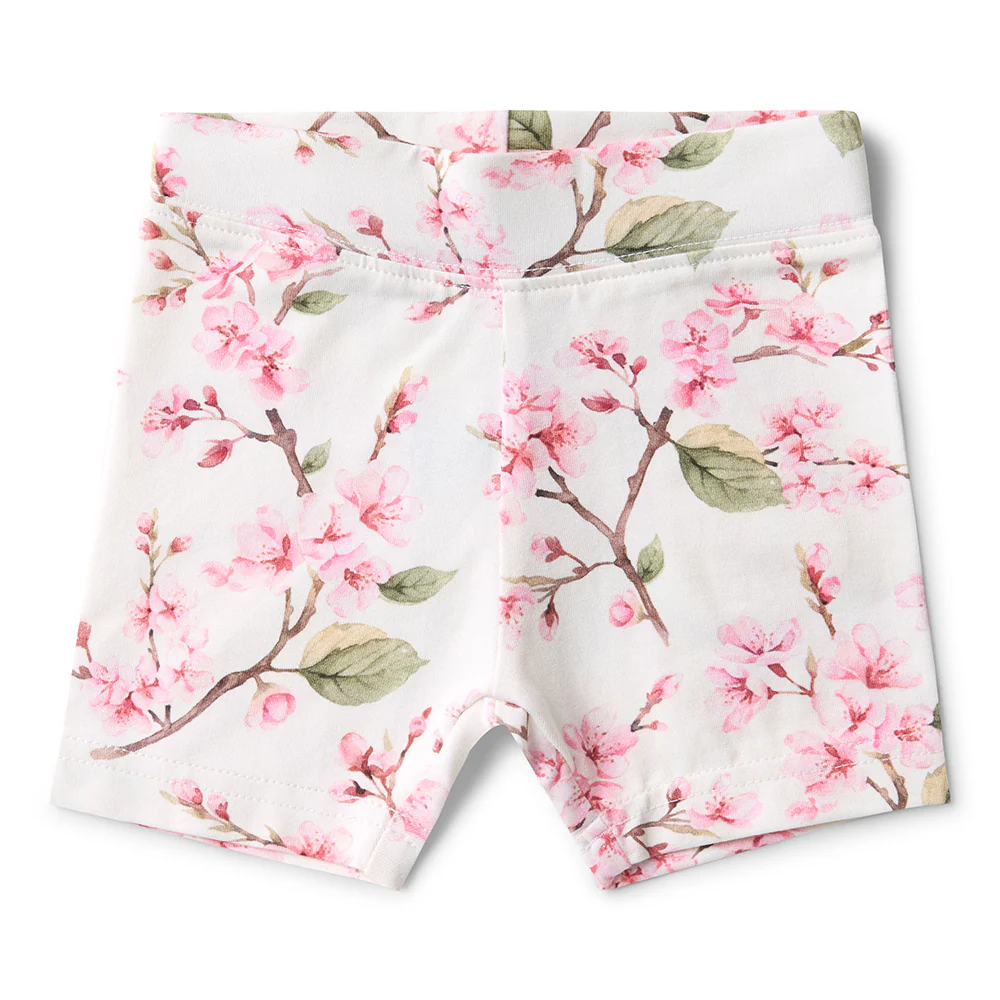 Cherry Blossom Organic Bike Shorts - Image 2
