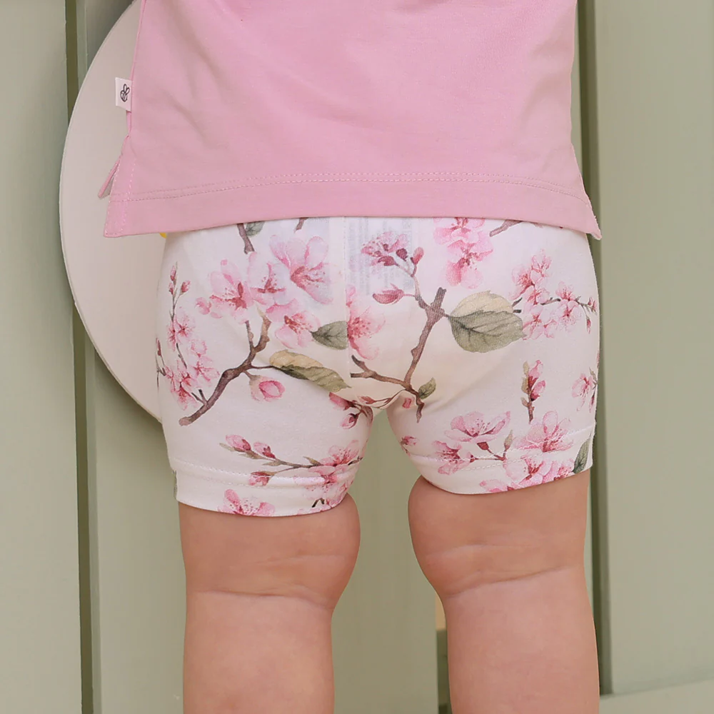 Cherry Blossom Organic Bike Shorts - Image 3