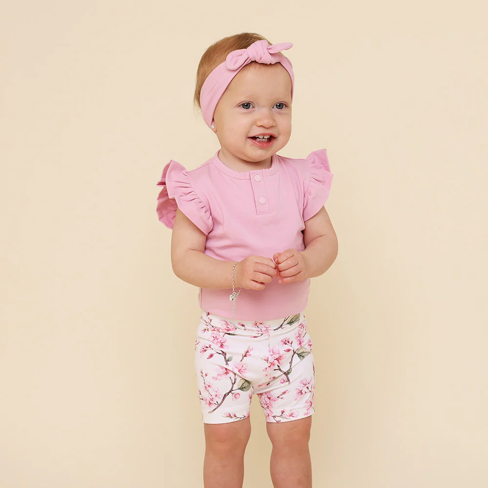 Cherry Blossom Organic Bike Shorts - Image 6