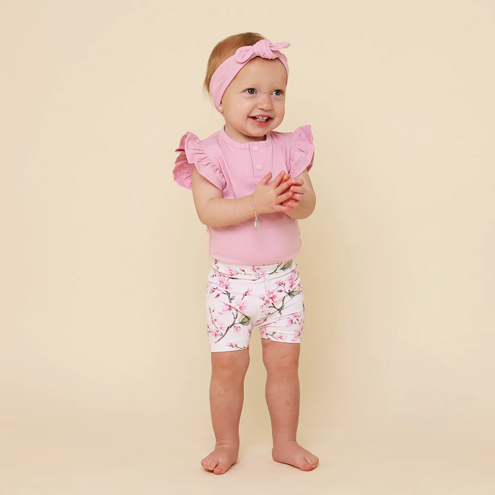 Cherry Blossom Organic Bike Shorts - Image 9