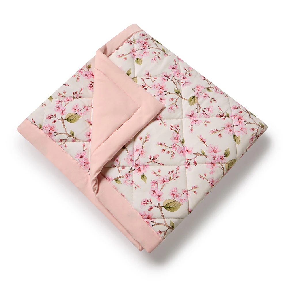 Cherry Blossom Organic Cotton Cot Comforter - Image 2