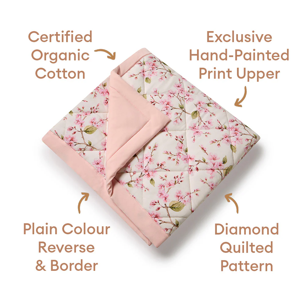 Cherry Blossom Organic Cotton Cot Comforter - Image 5