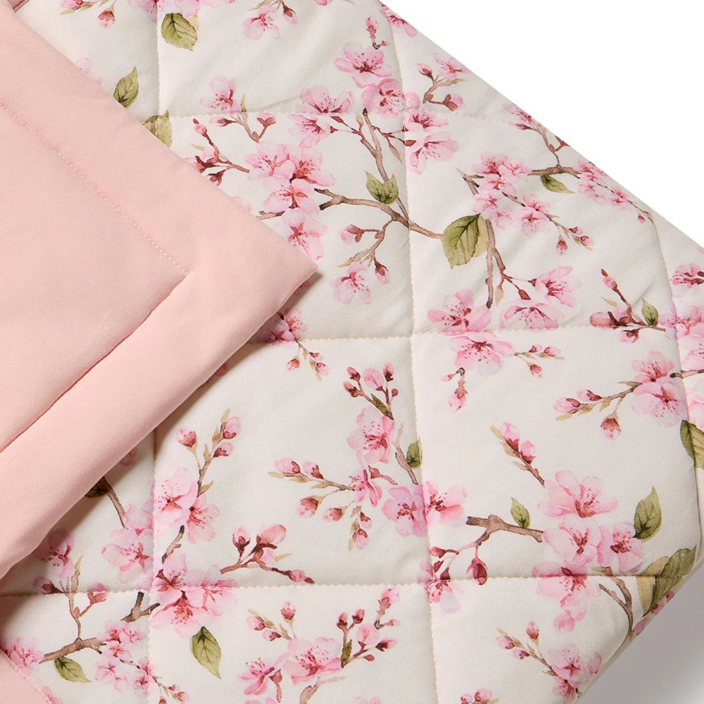Cherry Blossom Organic Cotton Cot Comforter - Image 6