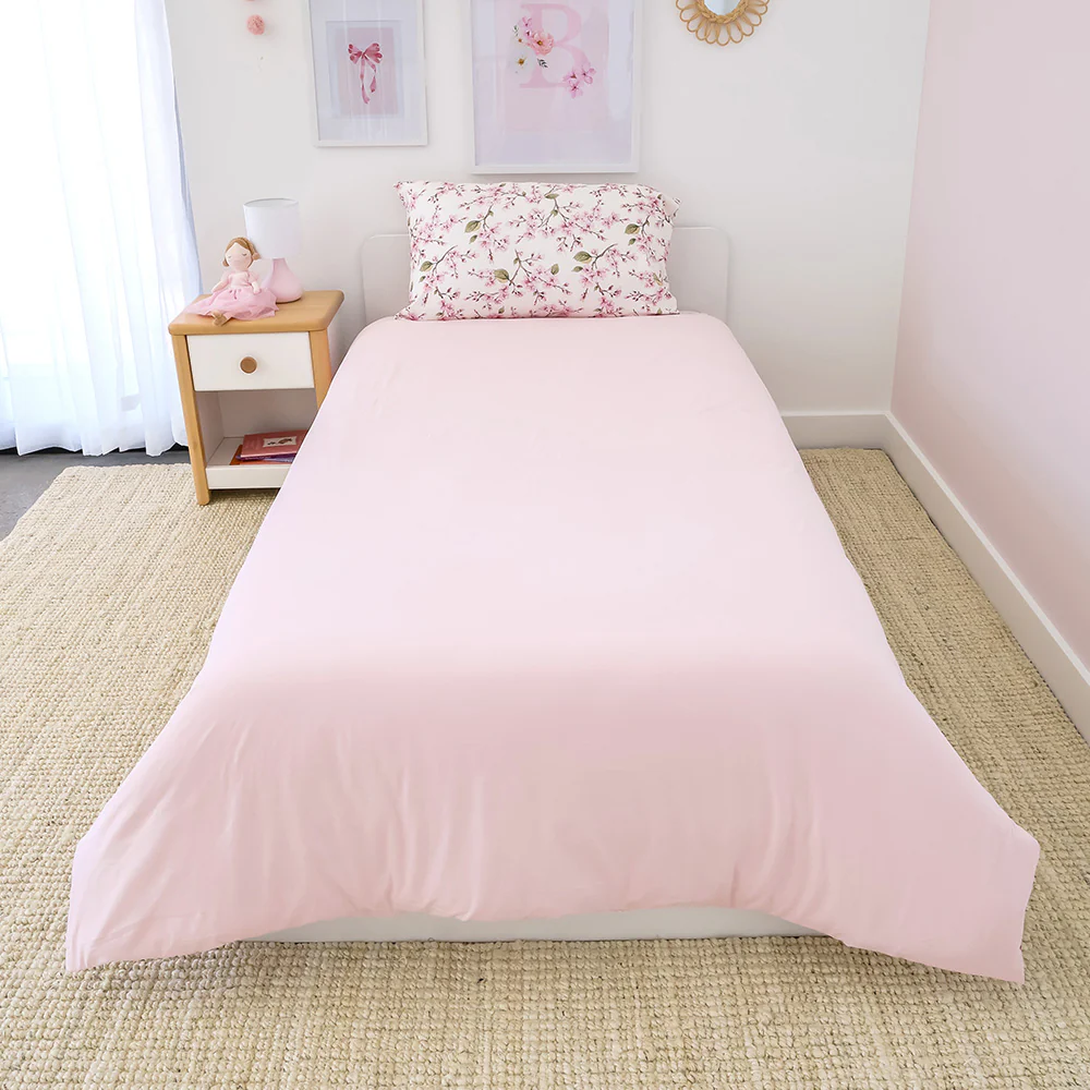 Cherry Blossom Organic Cotton Quilt Cover - Image 5