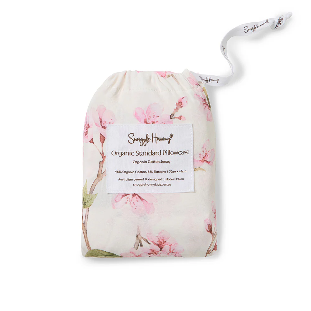 Cherry Blossom Organic Cotton Single Pillowcase - Image 5
