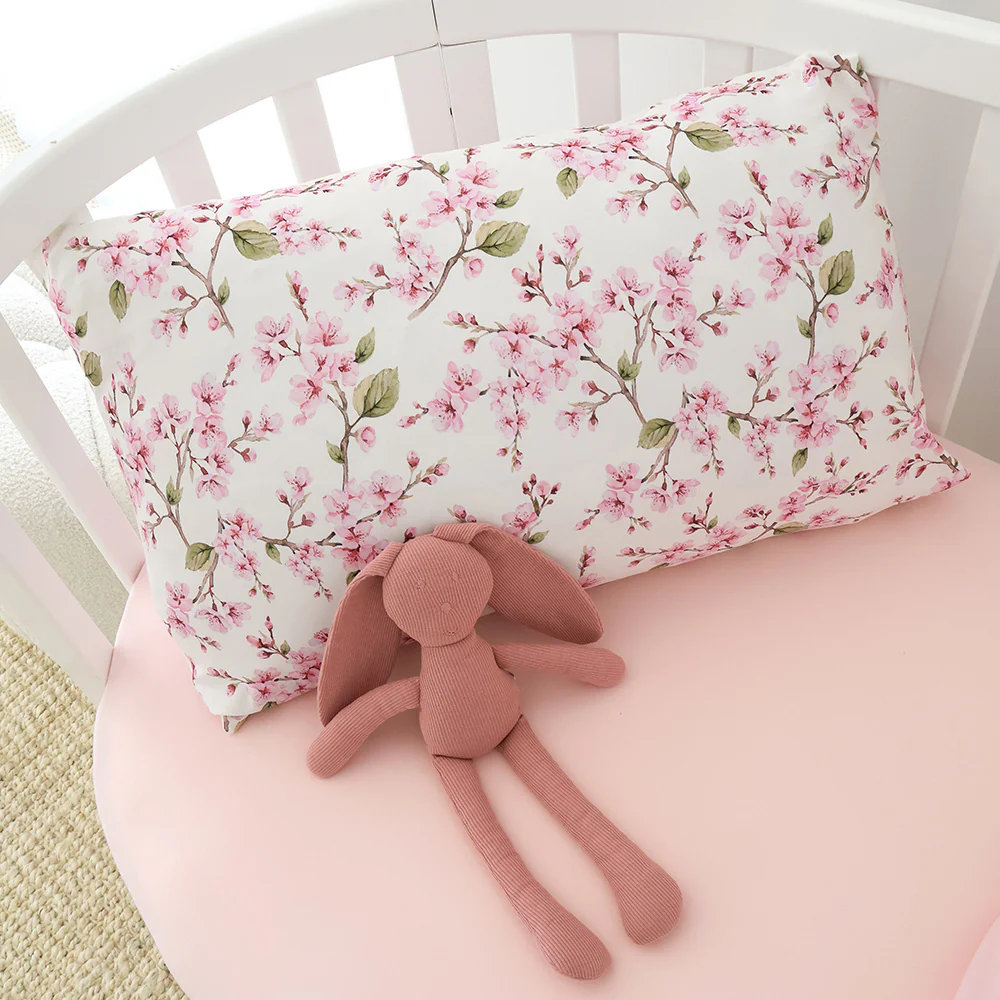 Cherry Blossom Organic Cotton Toddler Pillowcase - Image 3