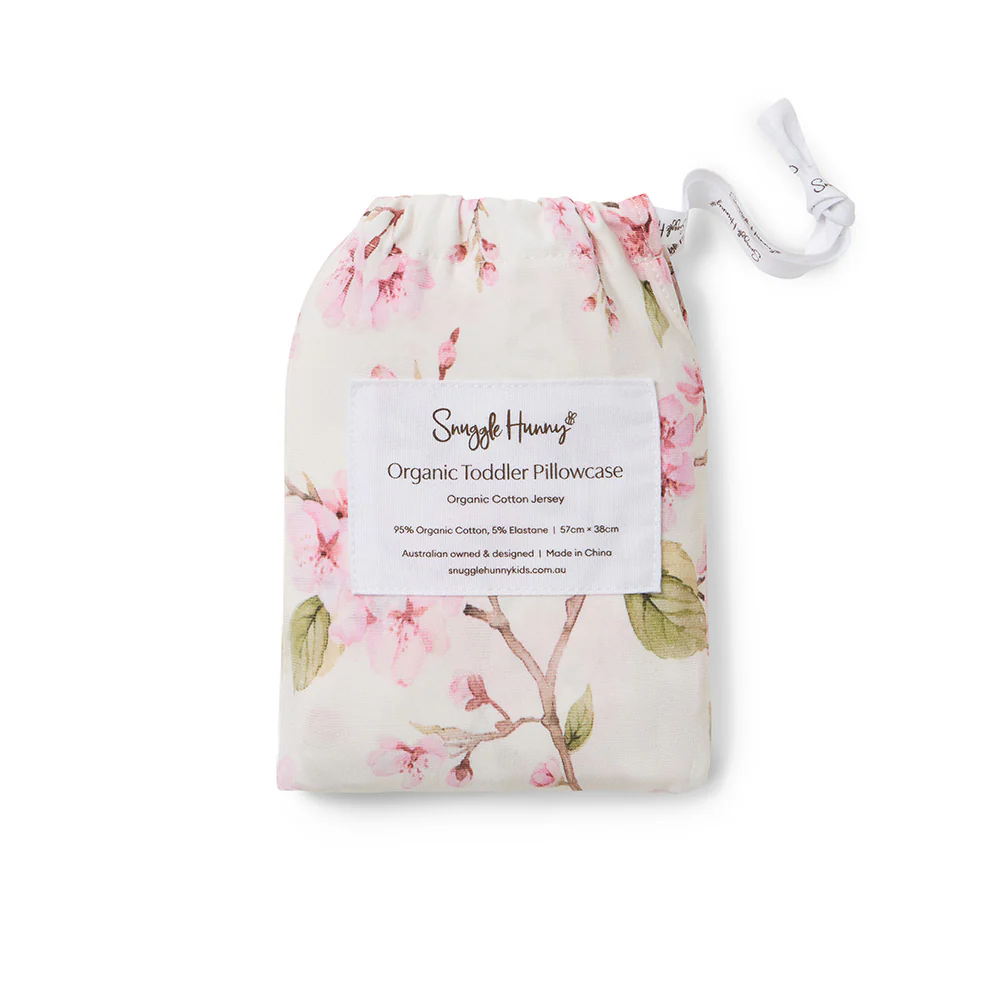 Cherry Blossom Organic Cotton Toddler Pillowcase - Image 5