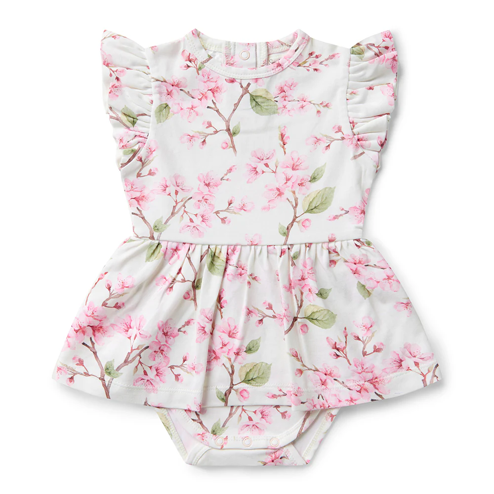 Cherry Blossom Short Sleeve Organic Dress - Image 2