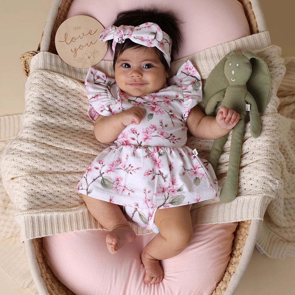 Cherry Blossom Short Sleeve Organic Dress - Image 3