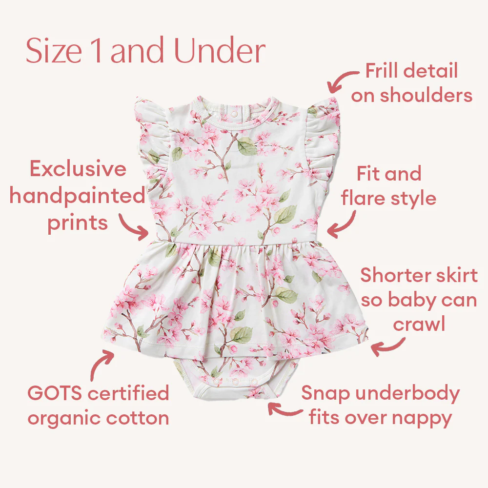 Cherry Blossom Short Sleeve Organic Dress - Image 5