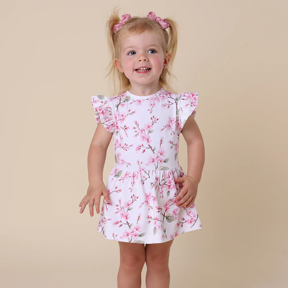 Cherry Blossom Short Sleeve Organic Dress - Image 6