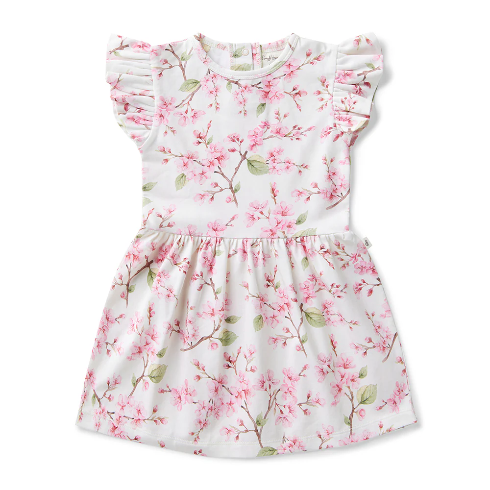 Cherry Blossom Short Sleeve Organic Dress - Image 7