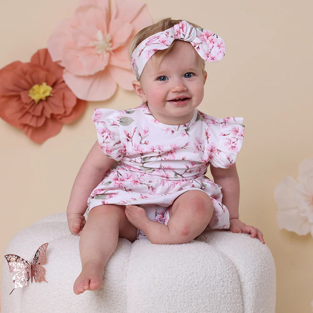 Cherry Blossom Short Sleeve Organic Dress - Image 8