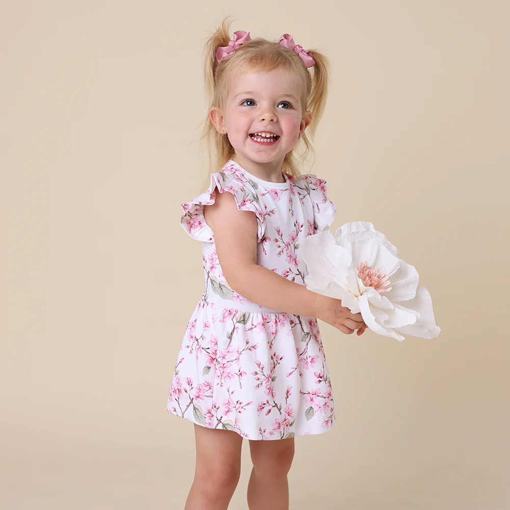 Cherry Blossom Short Sleeve Organic Dress - Image 9