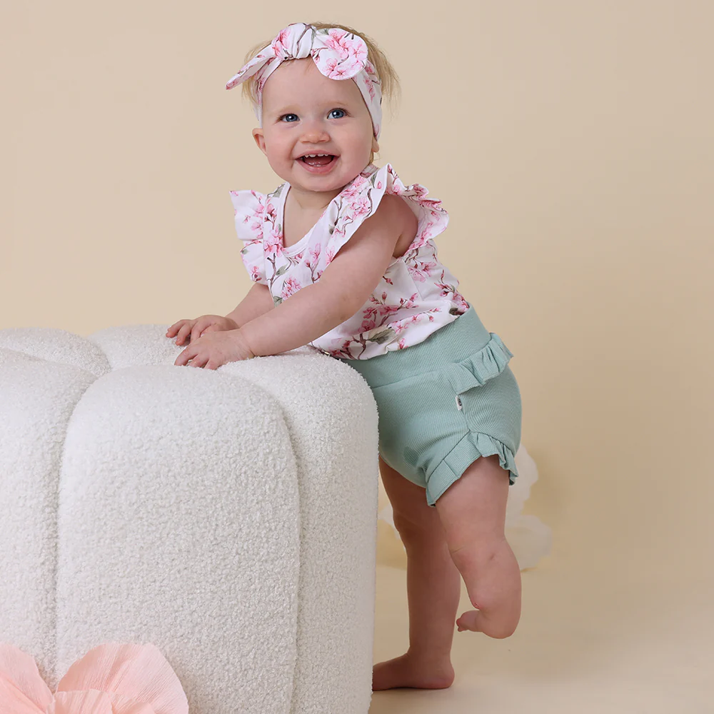 Cherry Blossom Organic T-Shirt with Frill - Image 4