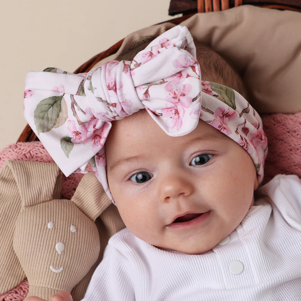 Cherry Blossom Organic Oversized Bow - Image 4