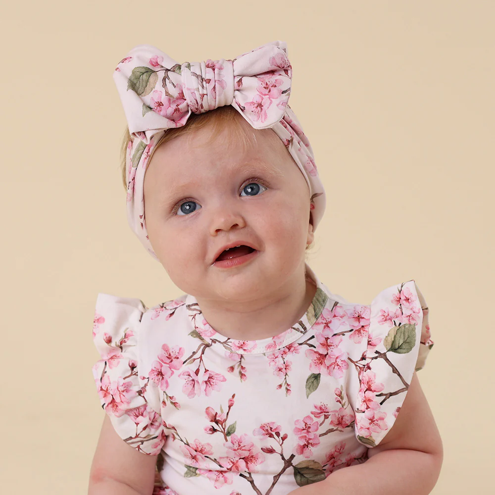 Cherry Blossom Organic Oversized Bow - Image 6