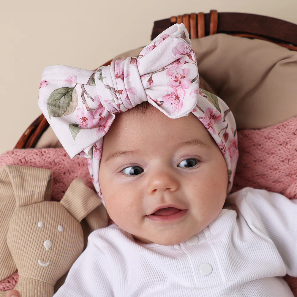 Cherry Blossom Organic Oversized Bow - Image 7