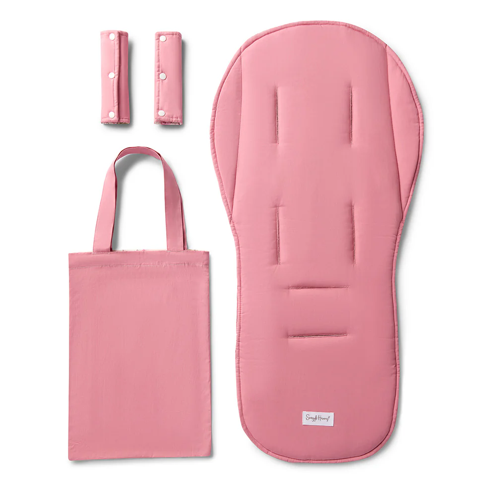 Bundle - Cherry Blossom Pram Liner & Strap Cover Set - Image 6