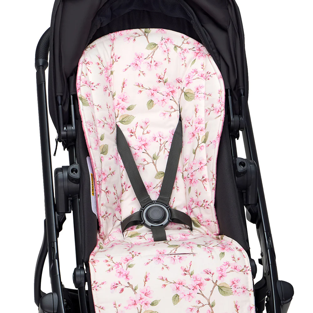 Cherry Blossom Universal Organic Pram Liner - Image 4
