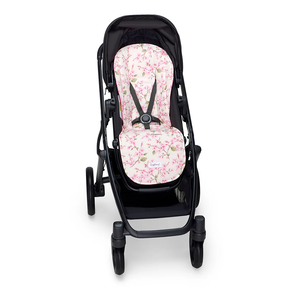 Cherry Blossom Universal Organic Pram Liner - Image 5