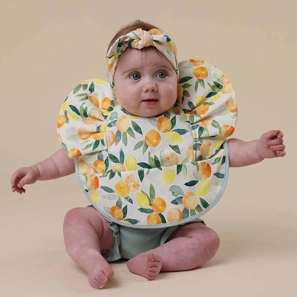 Citrus Squeeze Frill Snuggle Bib - Image 3