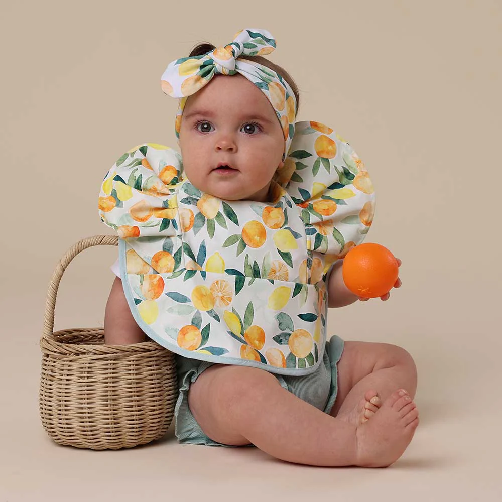 Citrus Squeeze Frill Snuggle Bib - Image 5