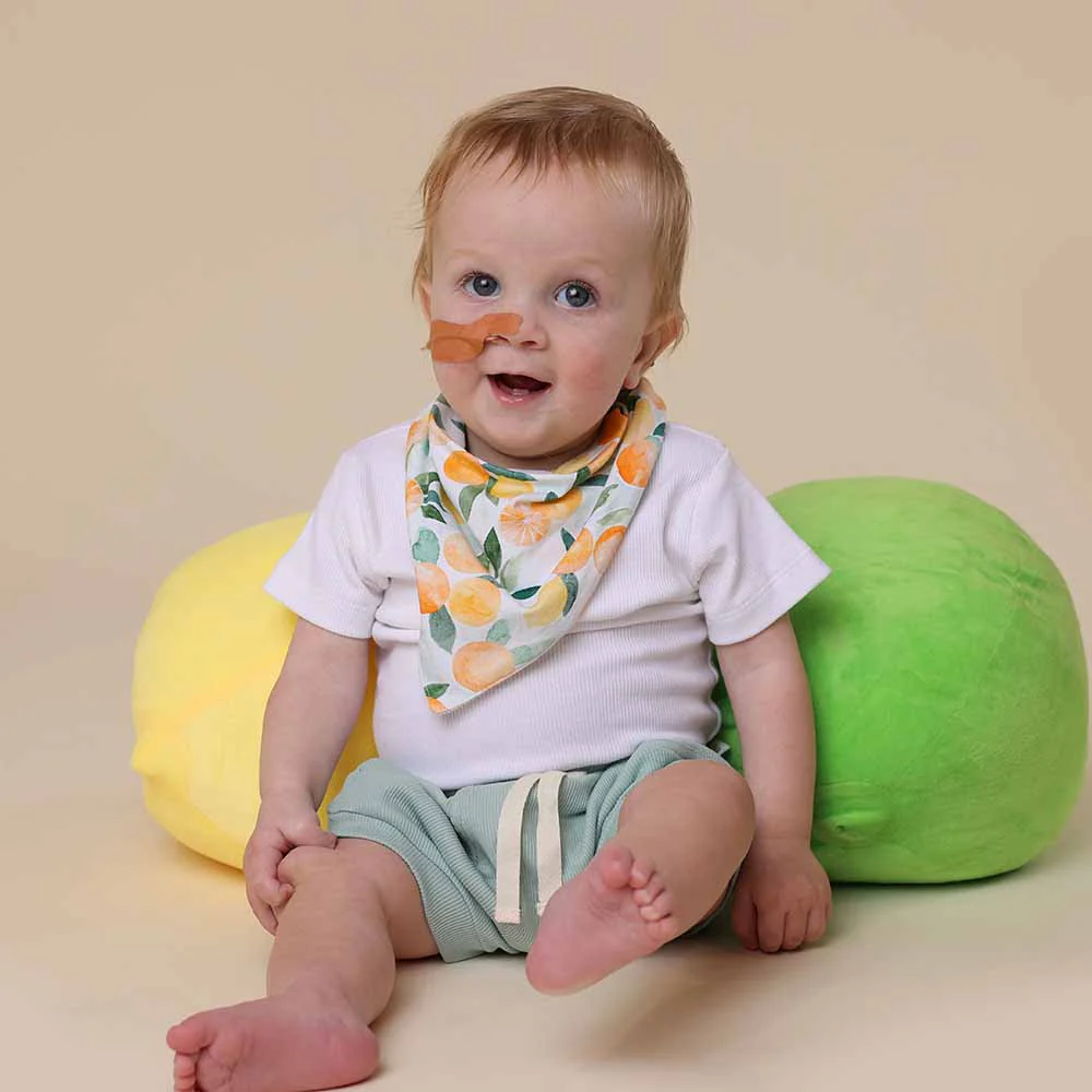 Citrus Squeeze Organic Dribble Bib - Image 5