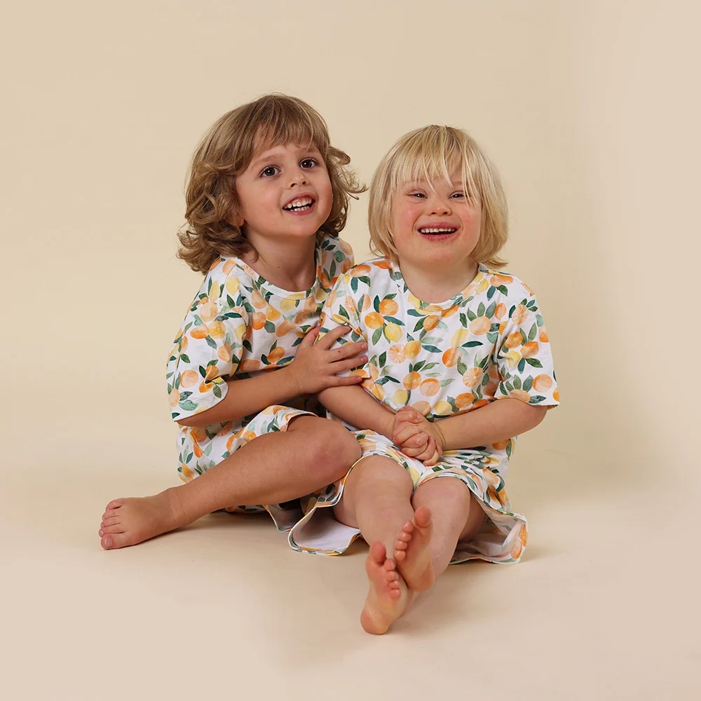 Citrus Squeeze Organic Kids PJ Set - Image 3