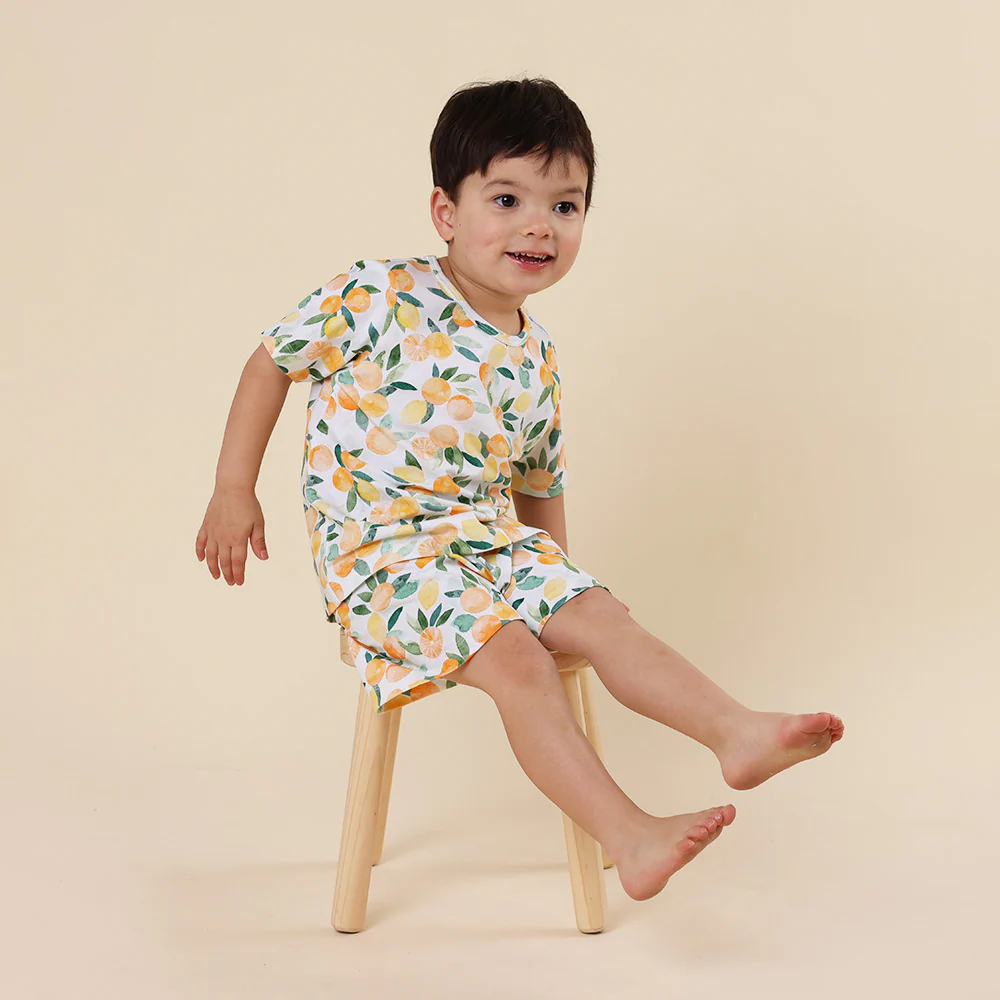 Citrus Squeeze Organic Kids PJ Set - Image 7