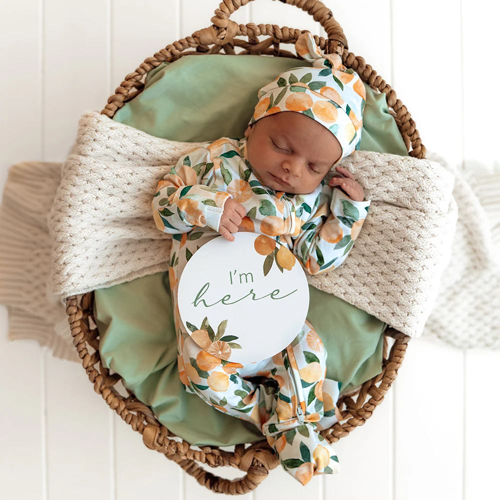 Citrus Squeeze Organic Snugglesuit Convertible Romper - Image 8