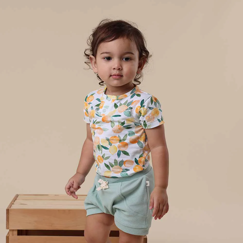 Citrus Squeeze Short Sleeve Organic Bodysuit - Image 3