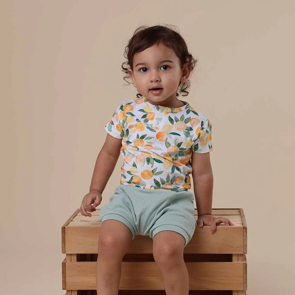 Citrus Squeeze Short Sleeve Organic Bodysuit - Image 6
