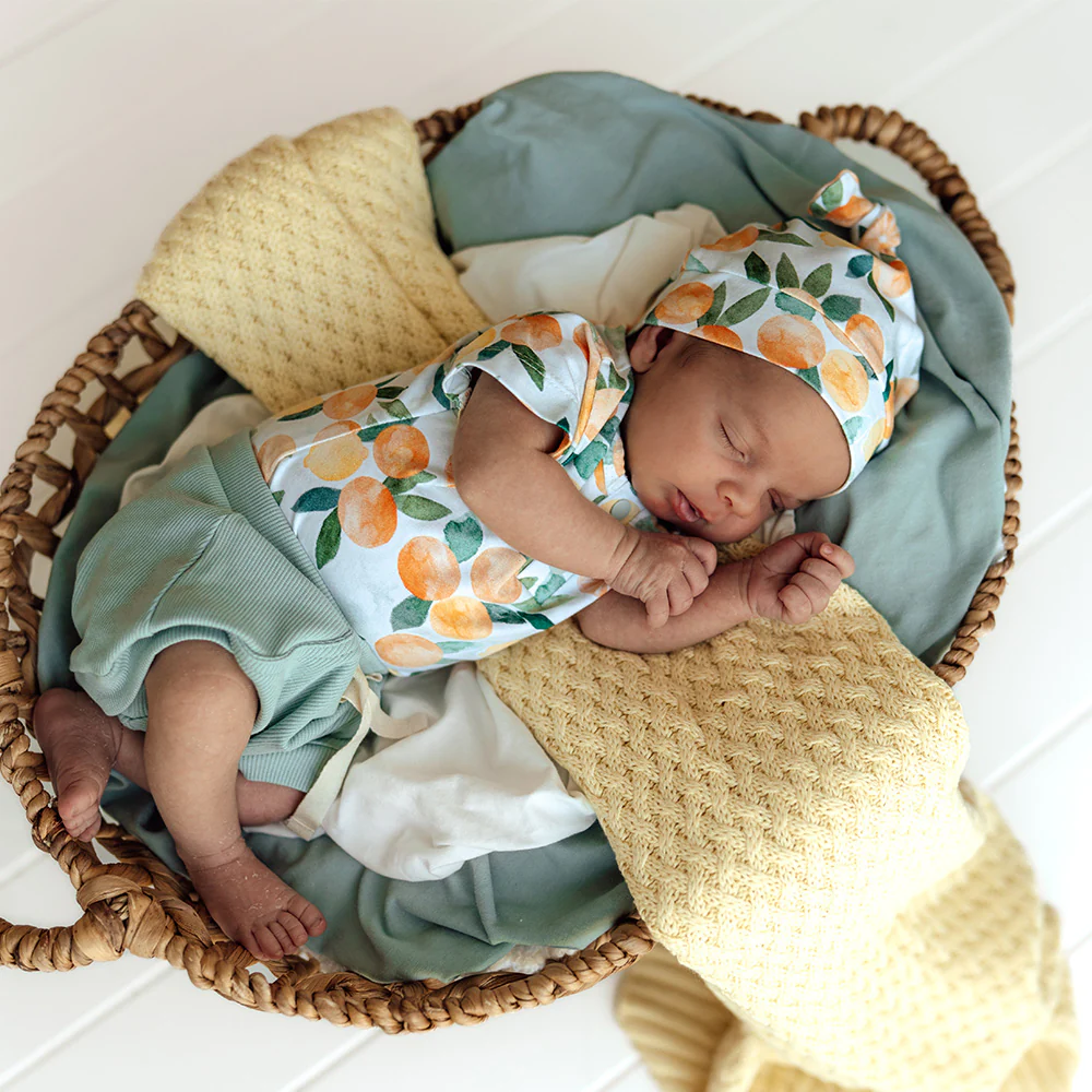Citrus Squeeze Short Sleeve Organic Bodysuit - Image 8
