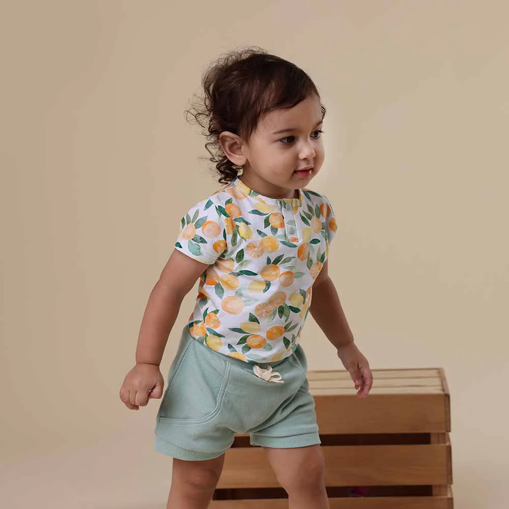 Citrus Squeeze Short Sleeve Organic Bodysuit - Image 9