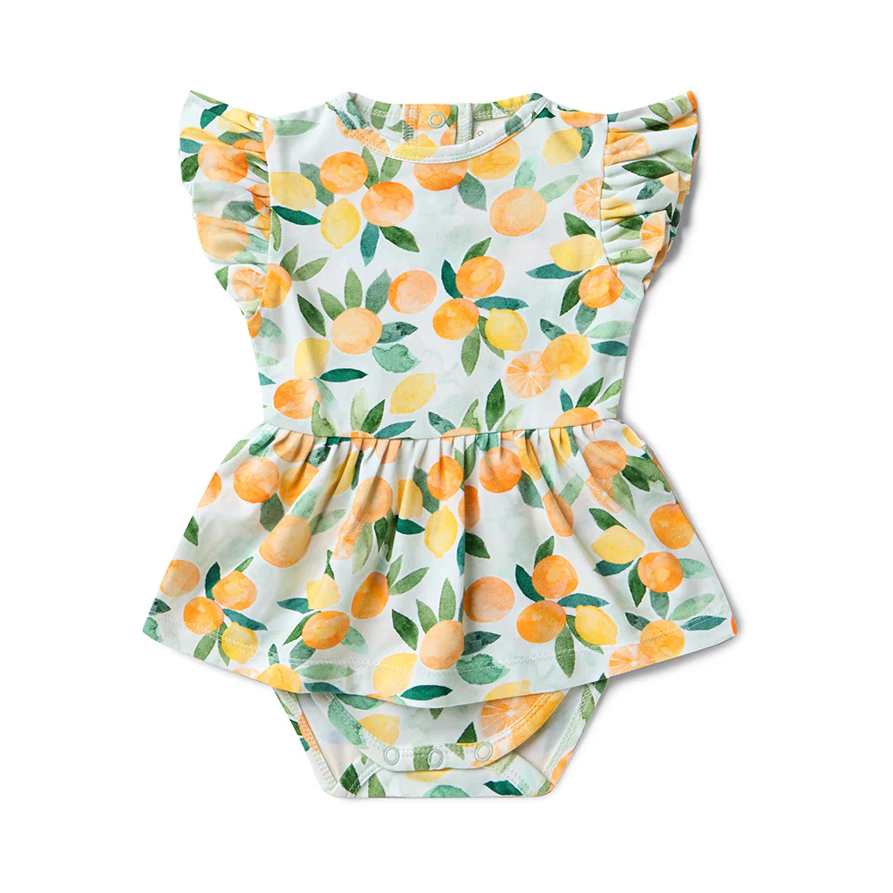 Citrus Squeeze Short Sleeve Organic Dress - Image 2