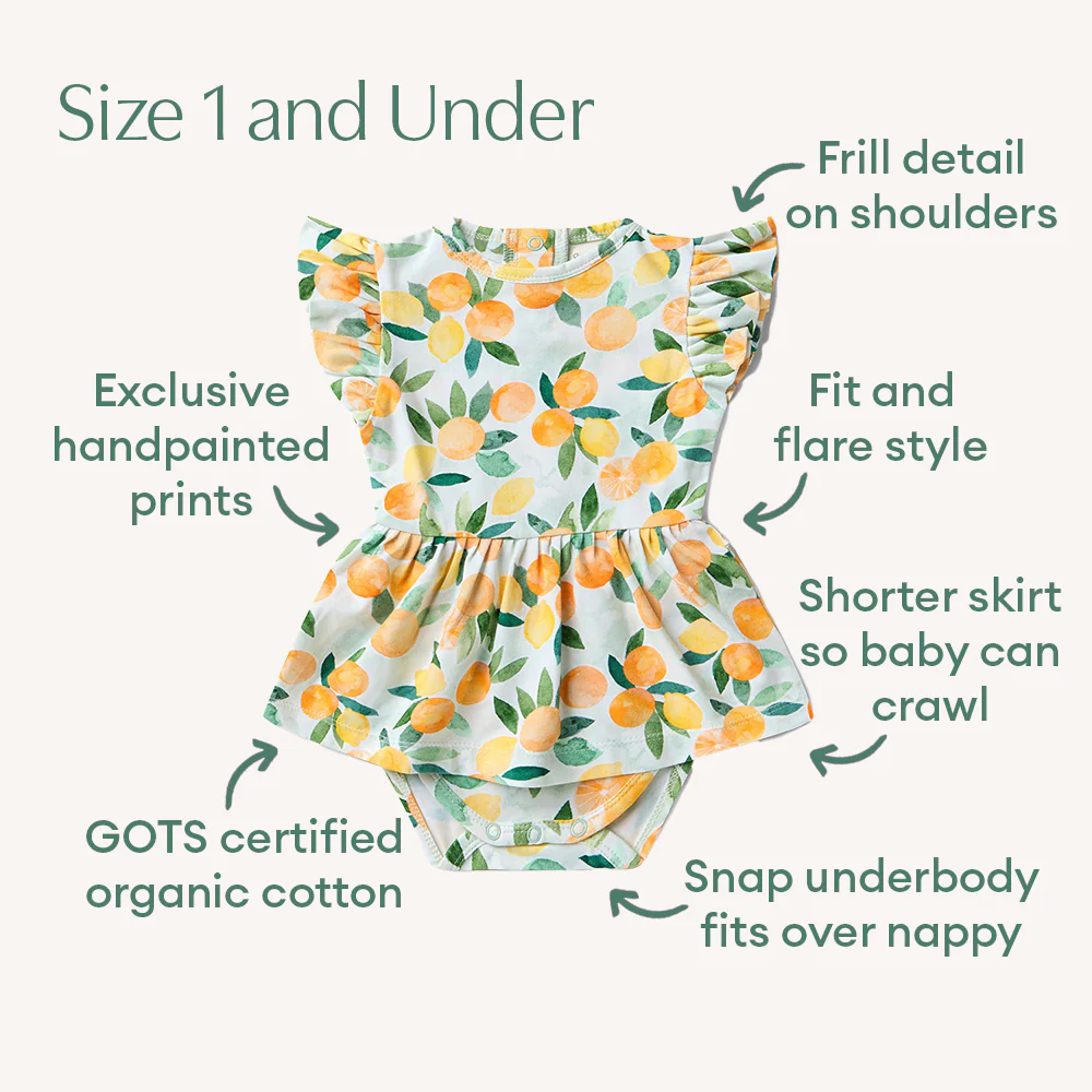 Citrus Squeeze Short Sleeve Organic Dress - Image 4