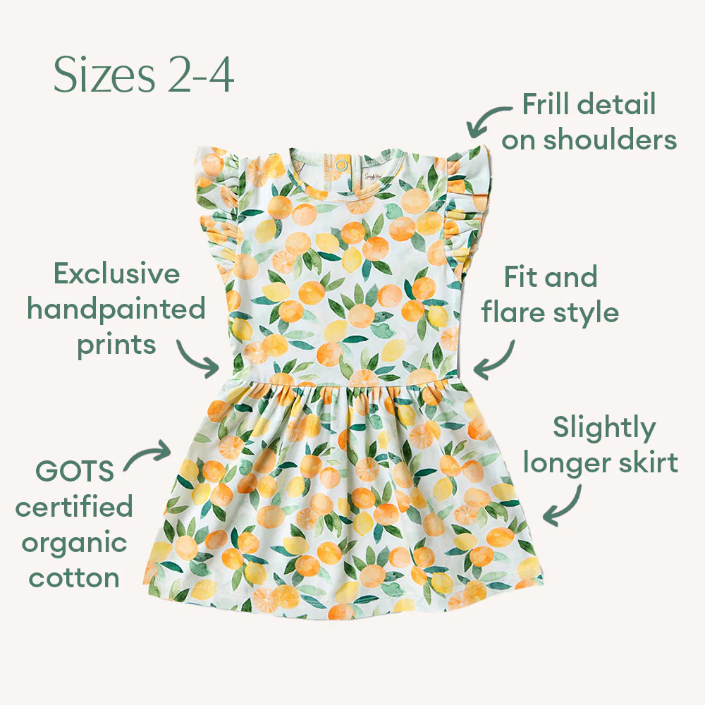 Citrus Squeeze Short Sleeve Organic Dress - Image 5