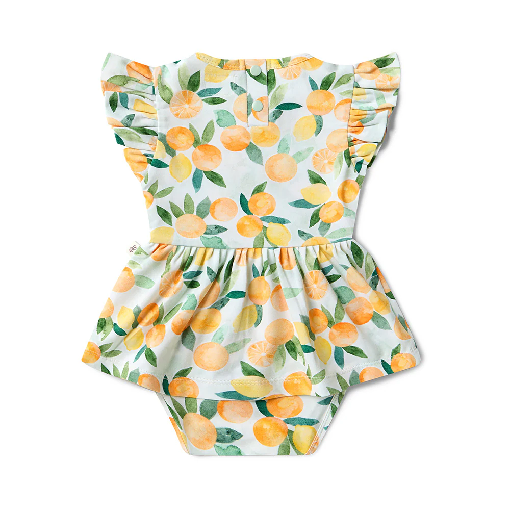 Citrus Squeeze Short Sleeve Organic Dress - Image 8