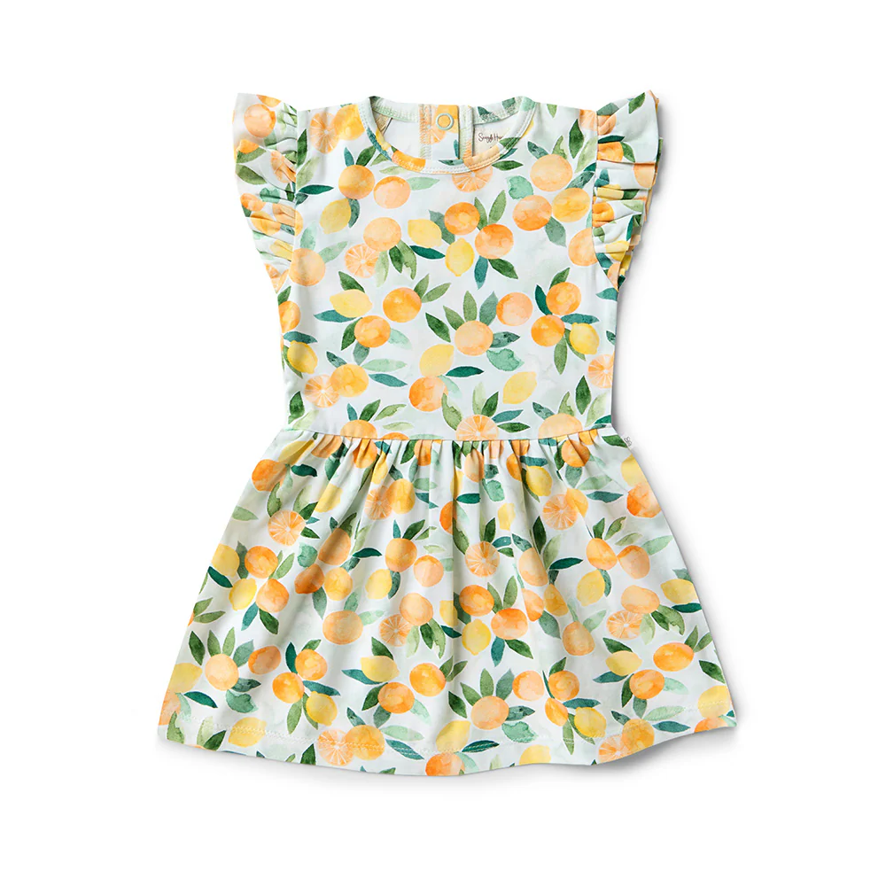 Citrus Squeeze Short Sleeve Organic Dress - Image 9