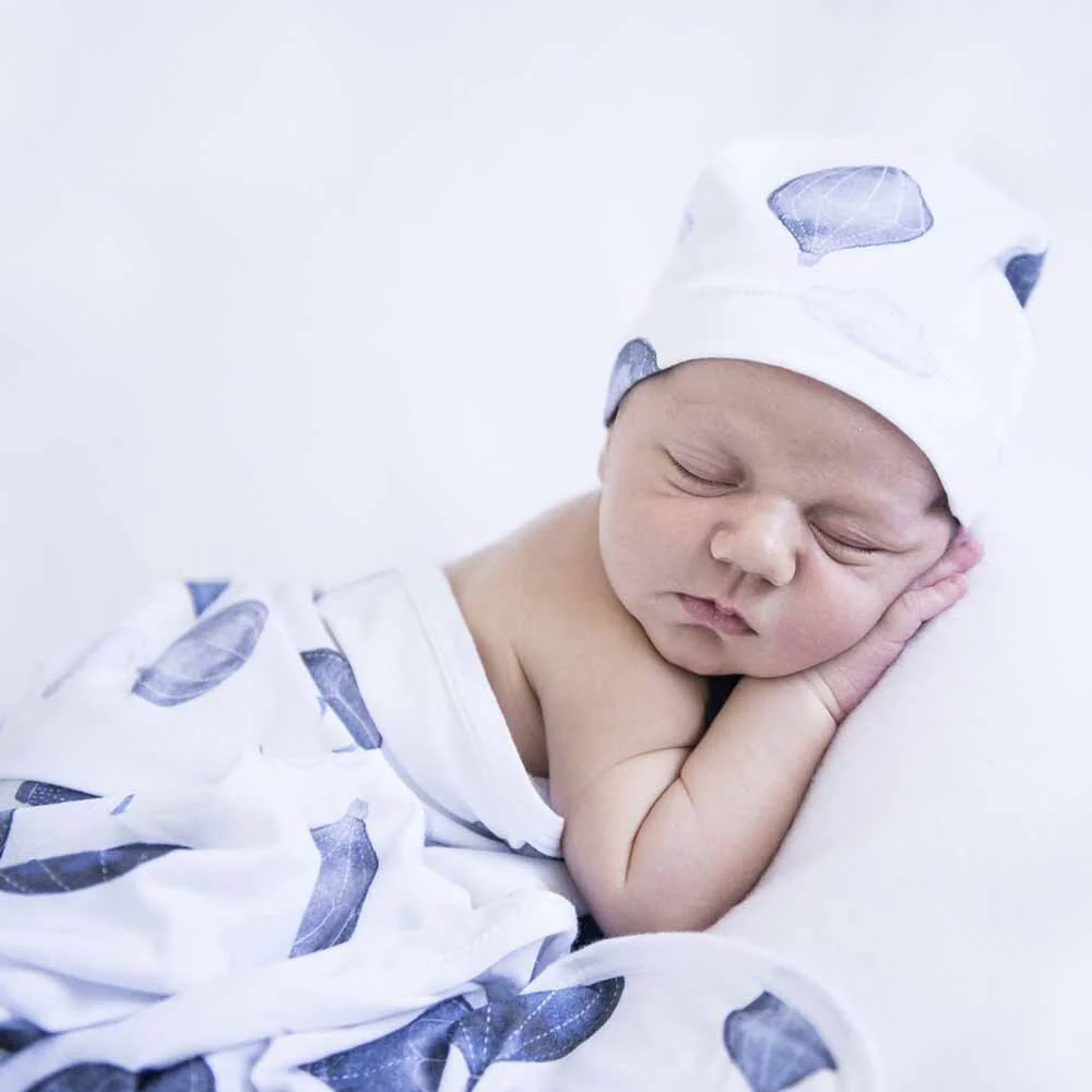 Cloud Chaser Organic Jersey Wrap & Beanie Set - Image 6