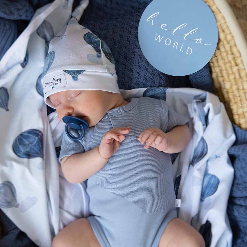 Cloud Chaser Organic Jersey Wrap & Beanie Set - Image 8