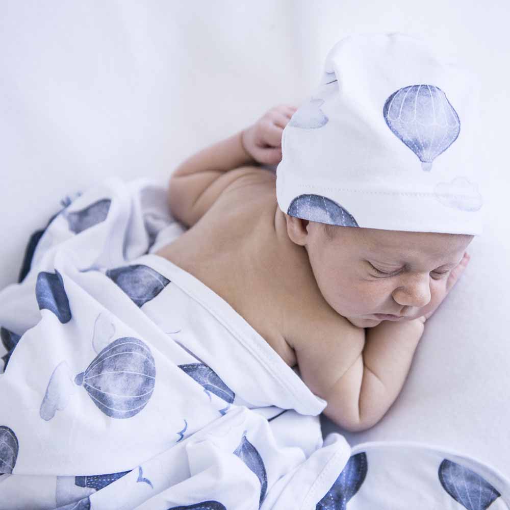 Cloud Chaser Jersey Wrap Birth Announcement Set - Image 3