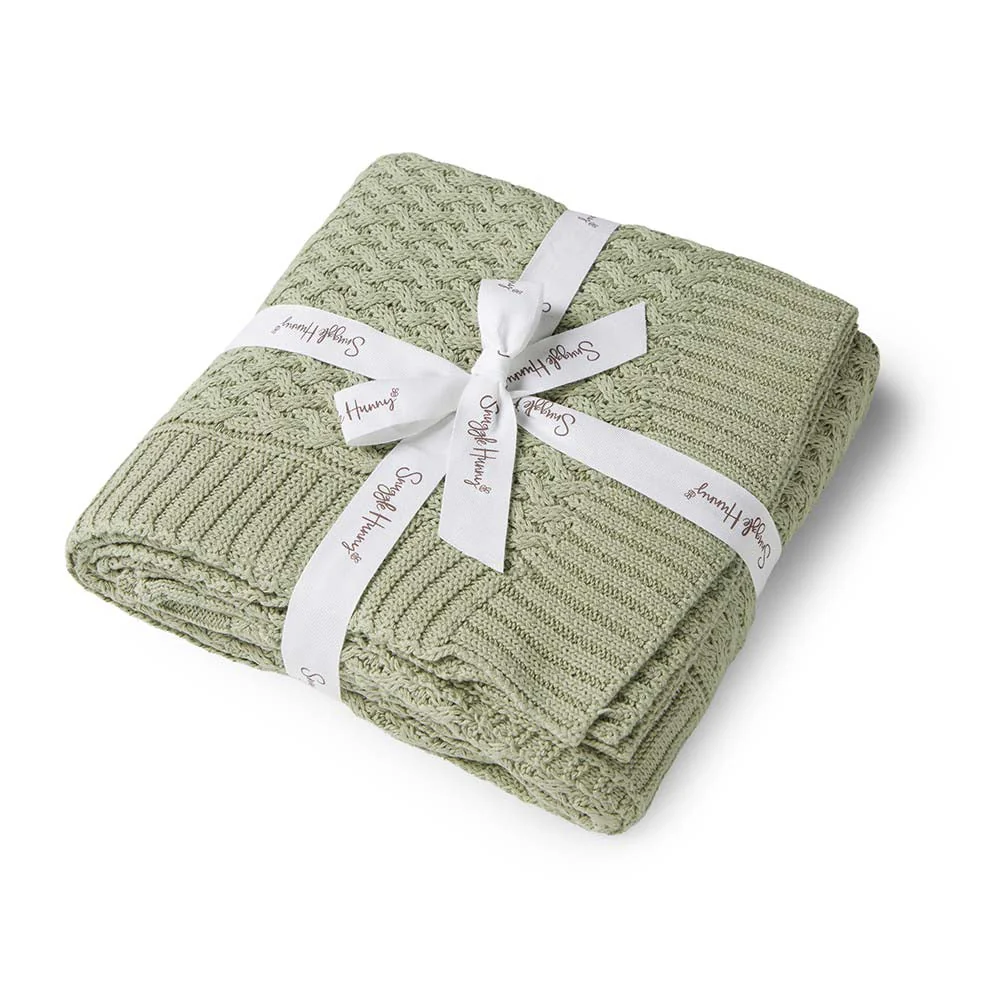 Dewkist Diamond Knit Organic Baby Blanket - Image 2