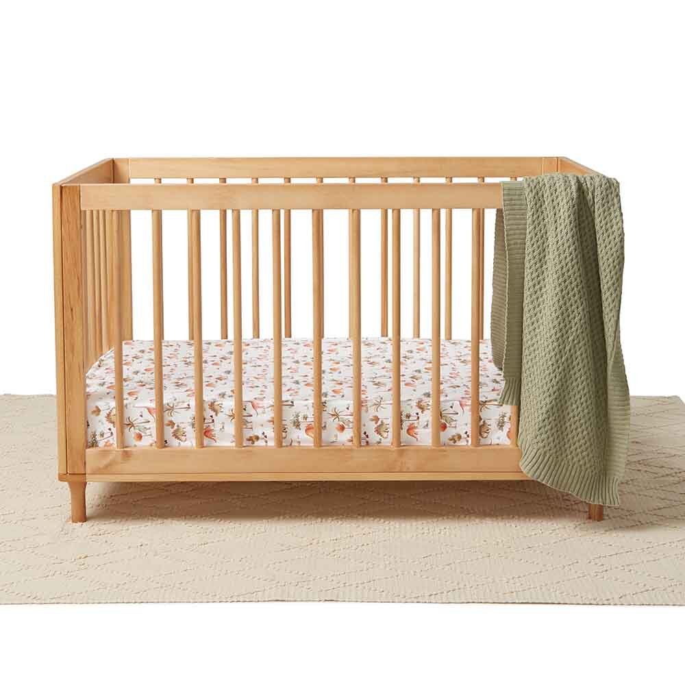 Dewkist Diamond Knit Organic Baby Blanket - Image 3