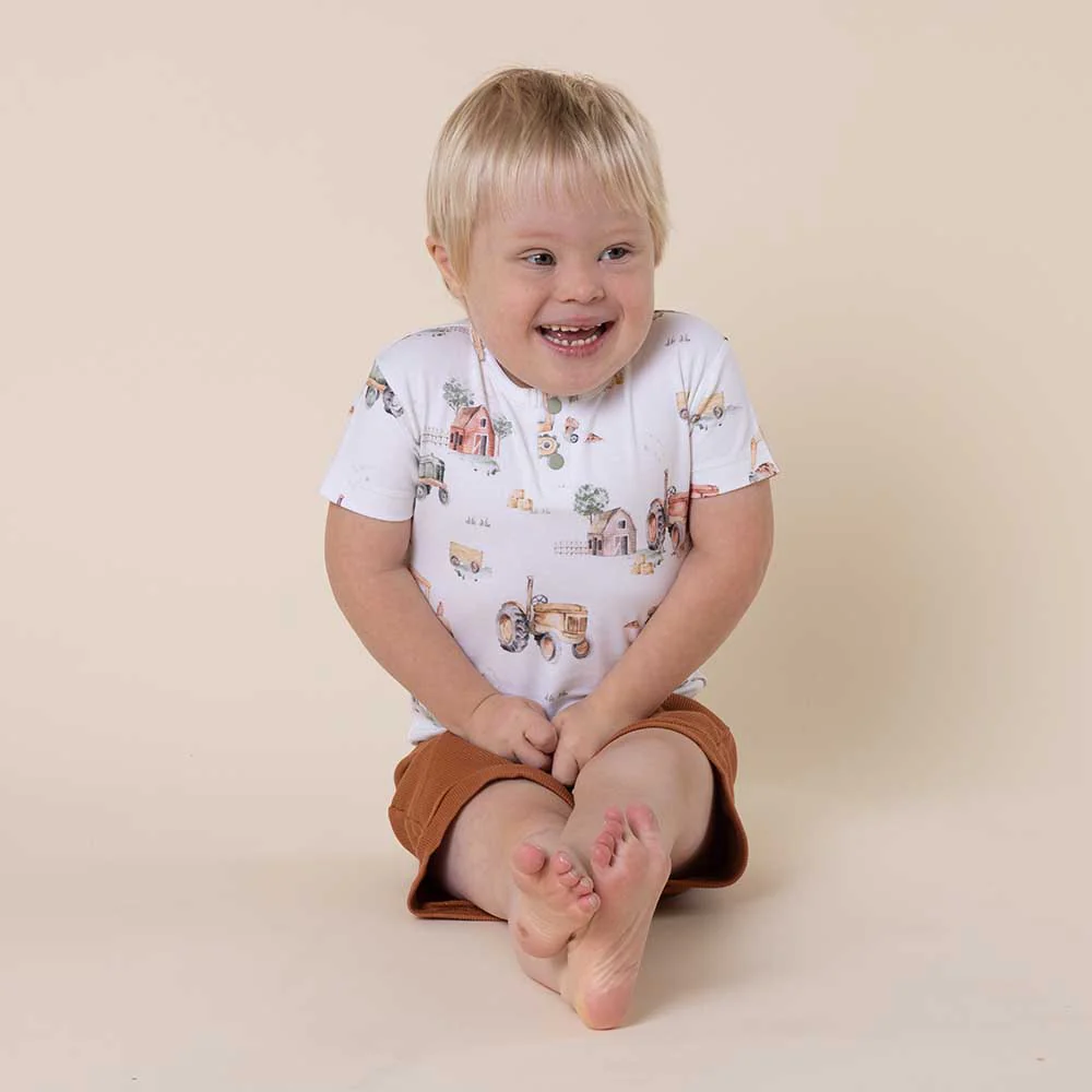 Diggers & Tractors Short Sleeve Organic Bodysuit - Image 6