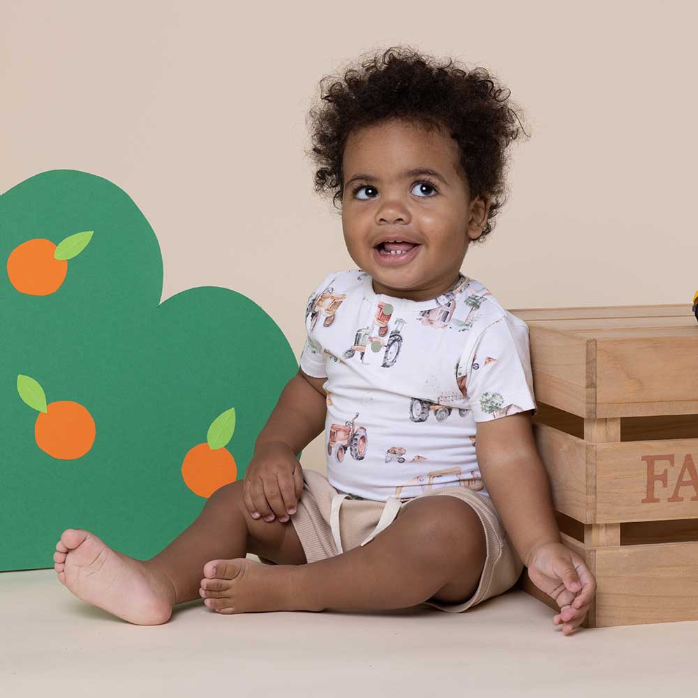 Diggers & Tractors Short Sleeve Organic Bodysuit - Image 7