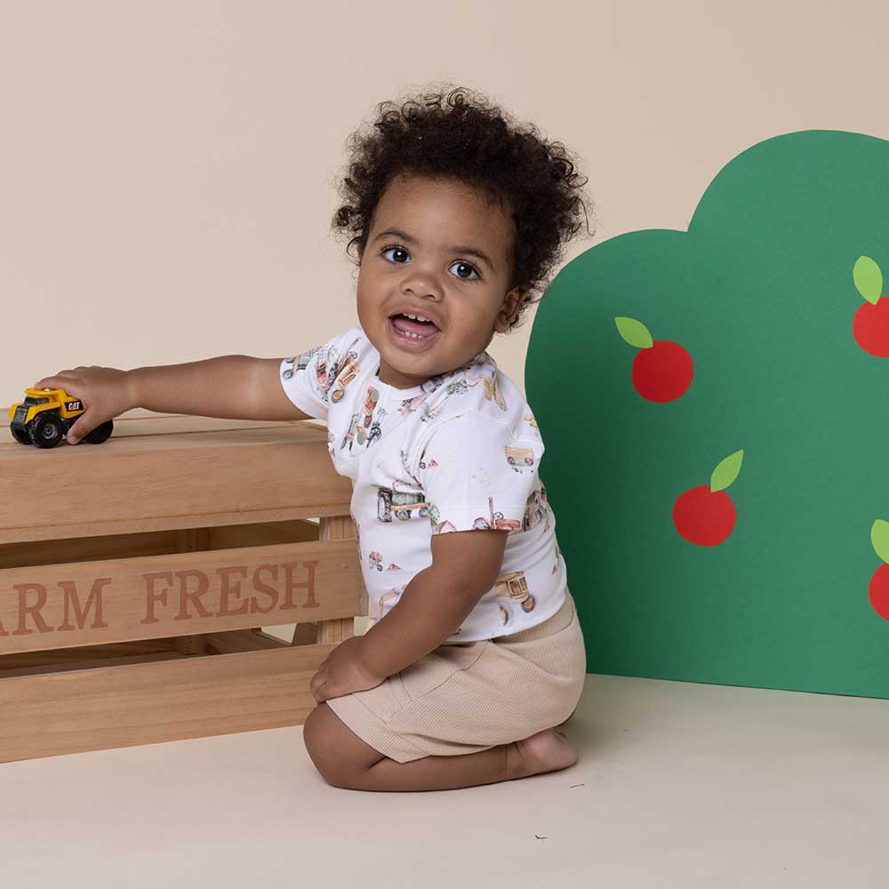 Diggers & Tractors Short Sleeve Organic Bodysuit - Image 9