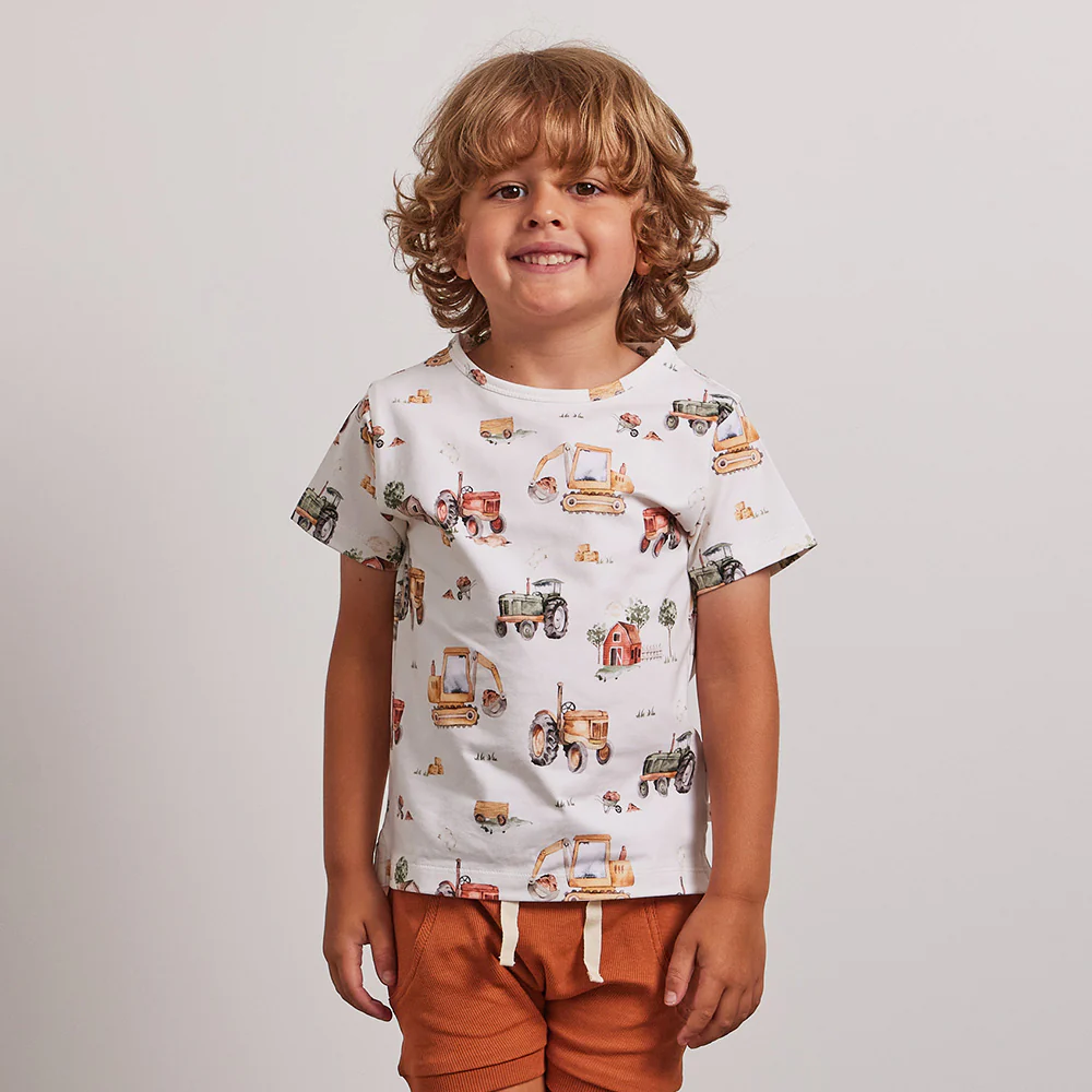 Diggers & Tractors Organic T-Shirt - Image 3