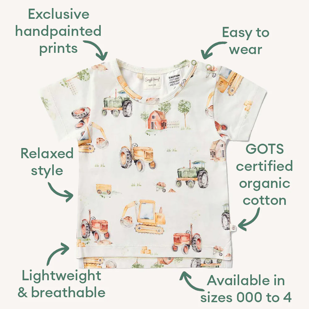 Diggers & Tractors Organic T-Shirt - Image 6